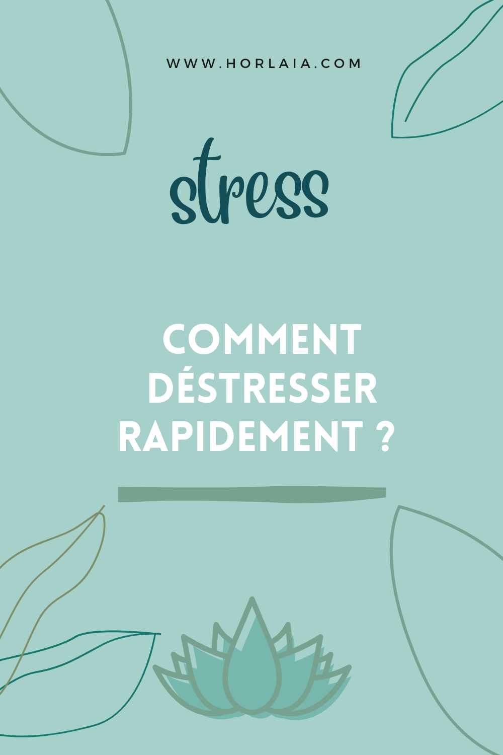 illustrer l'article sur la gestion du stress